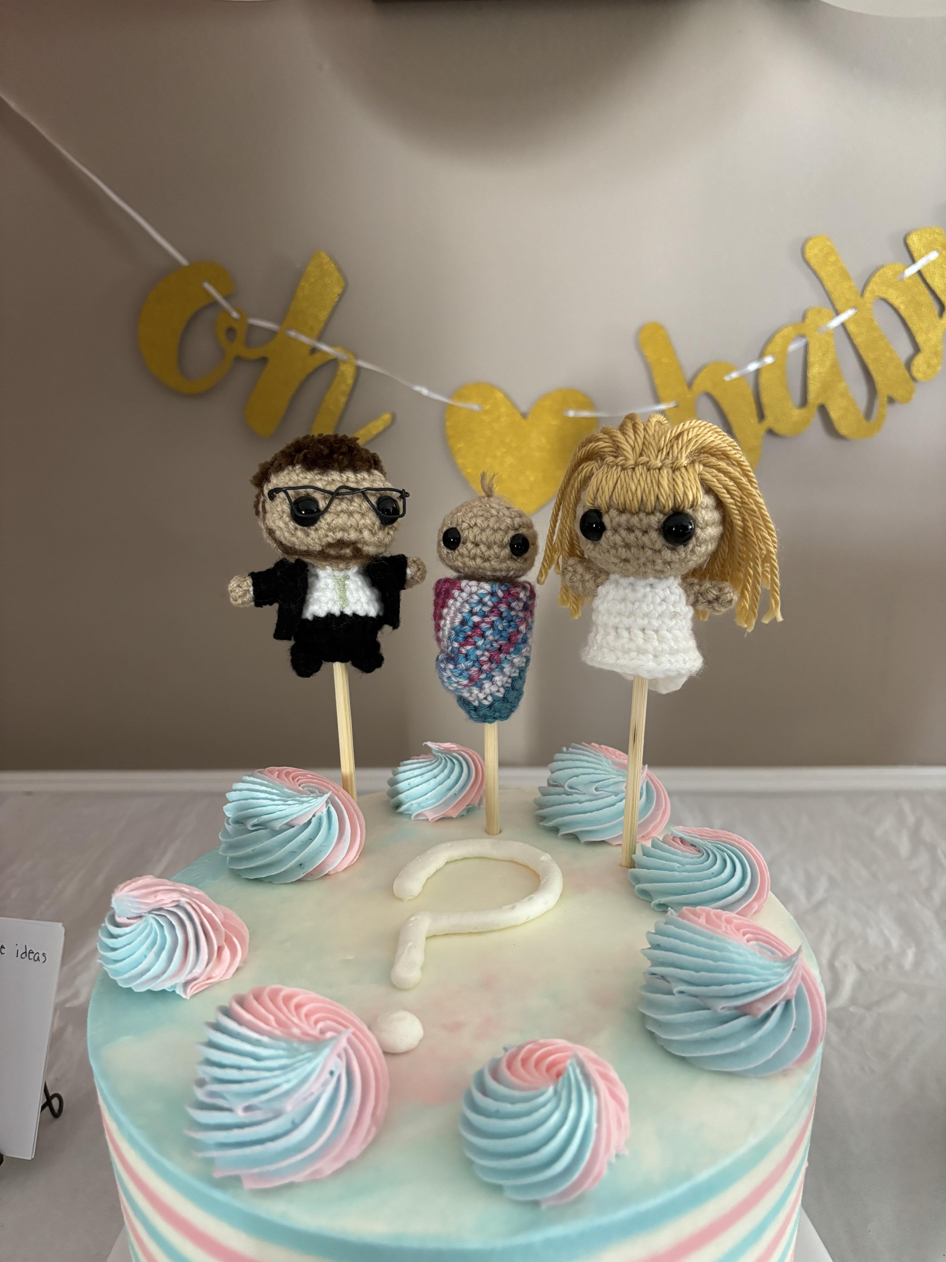 on cake